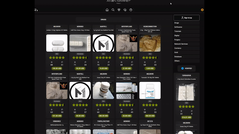 mega dark web drug shop marketplace illicit compouds chemicals